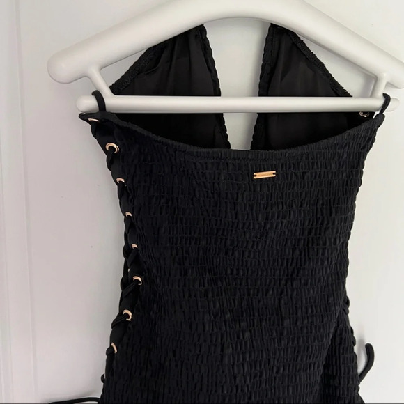 Victoria Secret lace up black bathing suit size S - Picture 5 of 13